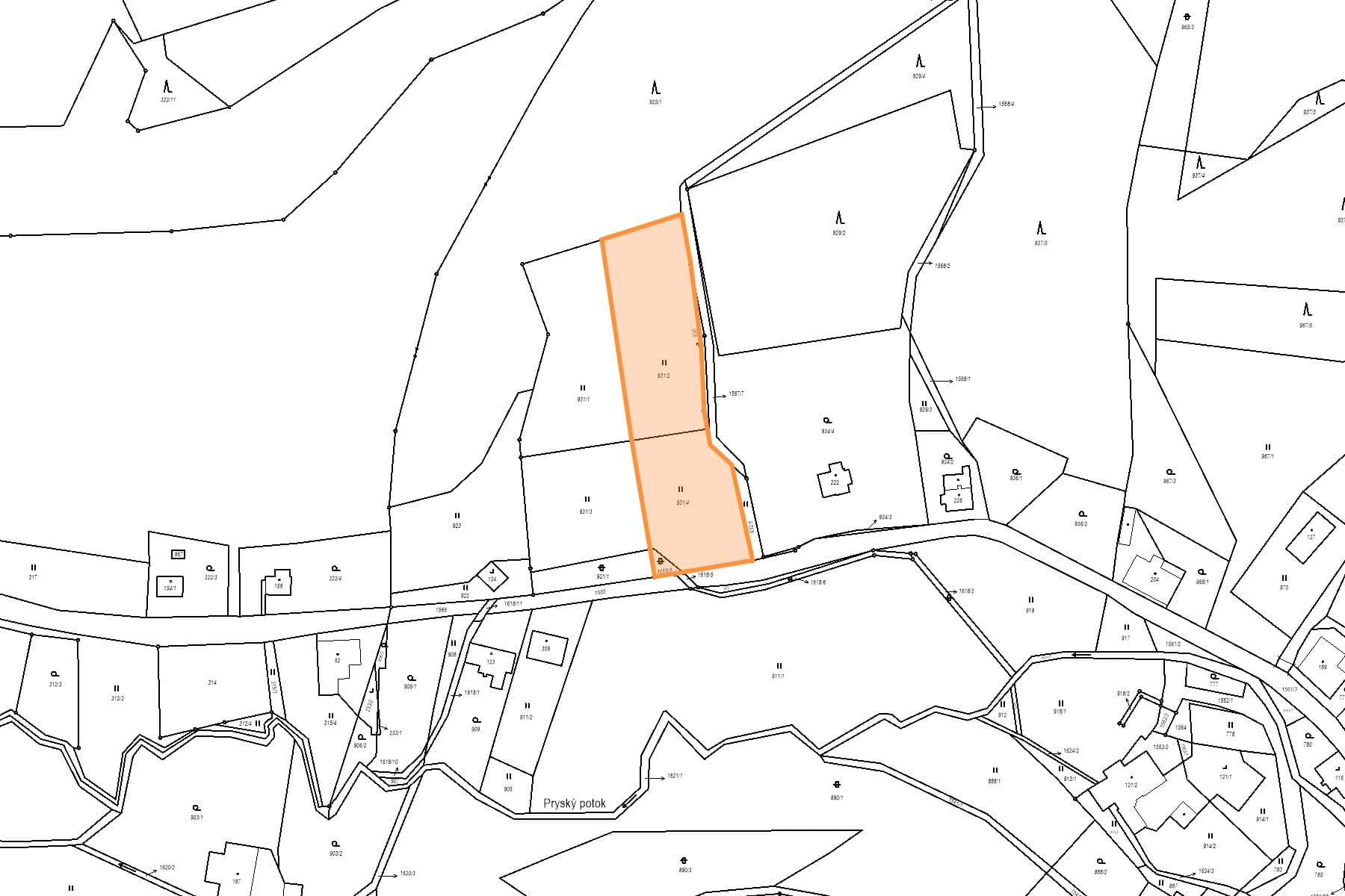 plot for sale, 3,373 m², Prysk, Liberecký Region plot for sale, 3,373 m², Prysk, Liberecký Region