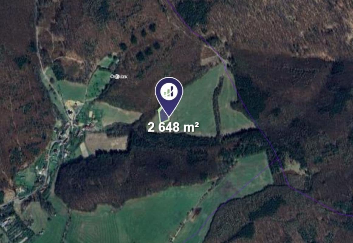 plot for sale, 2,648 m², Staré Hutě, Zlínský Region plot for sale, 2,648 m², Staré Hutě, Zlínský Region