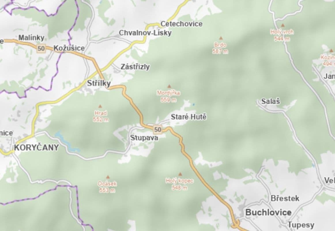 plot for sale, 2,648 m², Staré Hutě, Zlínský Region plot for sale, 2,648 m², Staré Hutě, Zlínský Region