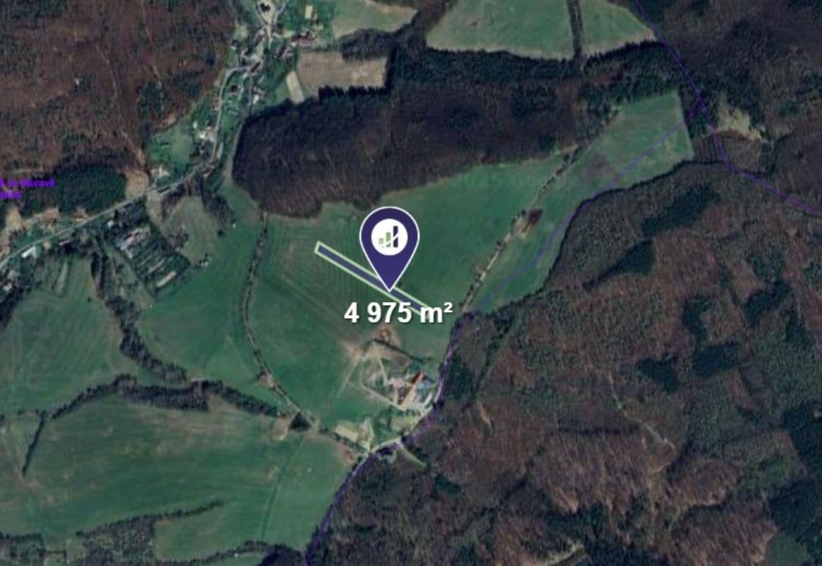 plot for sale, 4,975 m², Staré Hutě, Zlínský Region plot for sale, 4,975 m², Staré Hutě, Zlínský Region