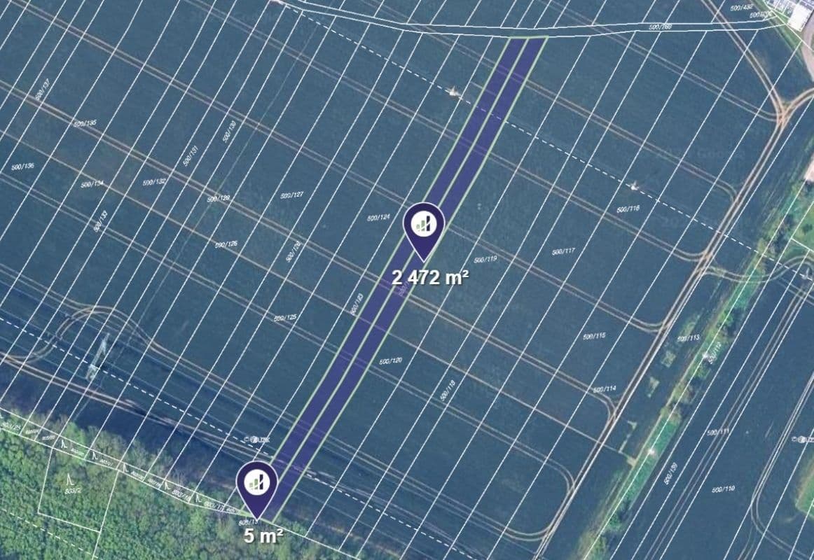 plot for sale, 2,477 m², Nebovidy, Jihomoravský Region plot for sale, 2,477 m², Nebovidy, Jihomoravský Region