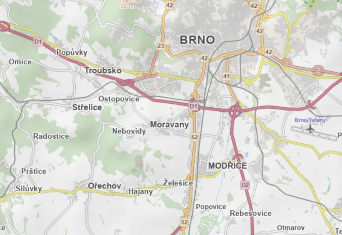 plot for sale, 2,477 m², Nebovidy, Jihomoravský Region plot for sale, 2,477 m², Nebovidy, Jihomoravský Region