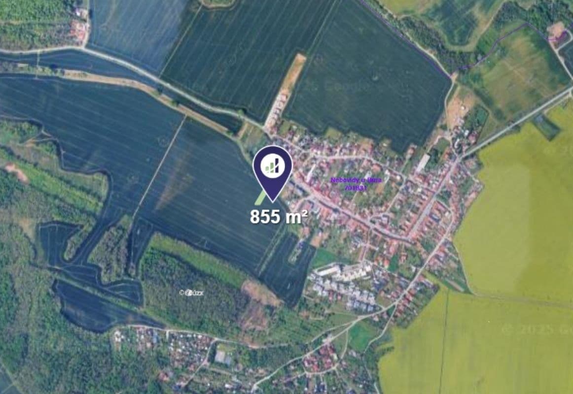 plot for sale, 855 m², Nebovidy, Jihomoravský Region plot for sale, 855 m², Nebovidy, Jihomoravský Region