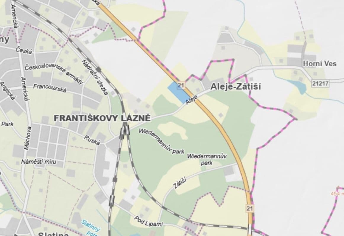 plot for sale, 3,625 m², Františkovy Lázně, Karlovarský Region plot for sale, 3,625 m², Františkovy Lázně, Karlovarský Region