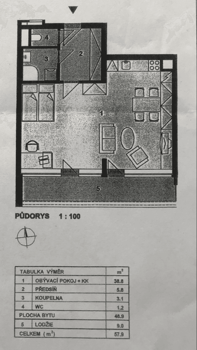 Studio flat to rent, 49 m², Poupětova, Prague, Prague Studio flat to rent, 49 m², Poupětova, Prague, Prague