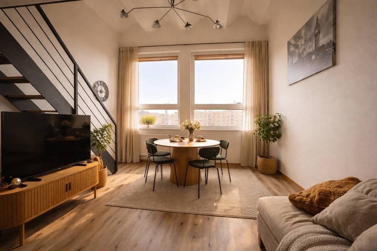 1 bedroom with open-plan kitchen flat to rent, 55 m², Kubánské náměstí, Prague, Prague 1 bedroom with open-plan kitchen flat to rent, 55 m², Kubánské náměstí, Prague, Prague