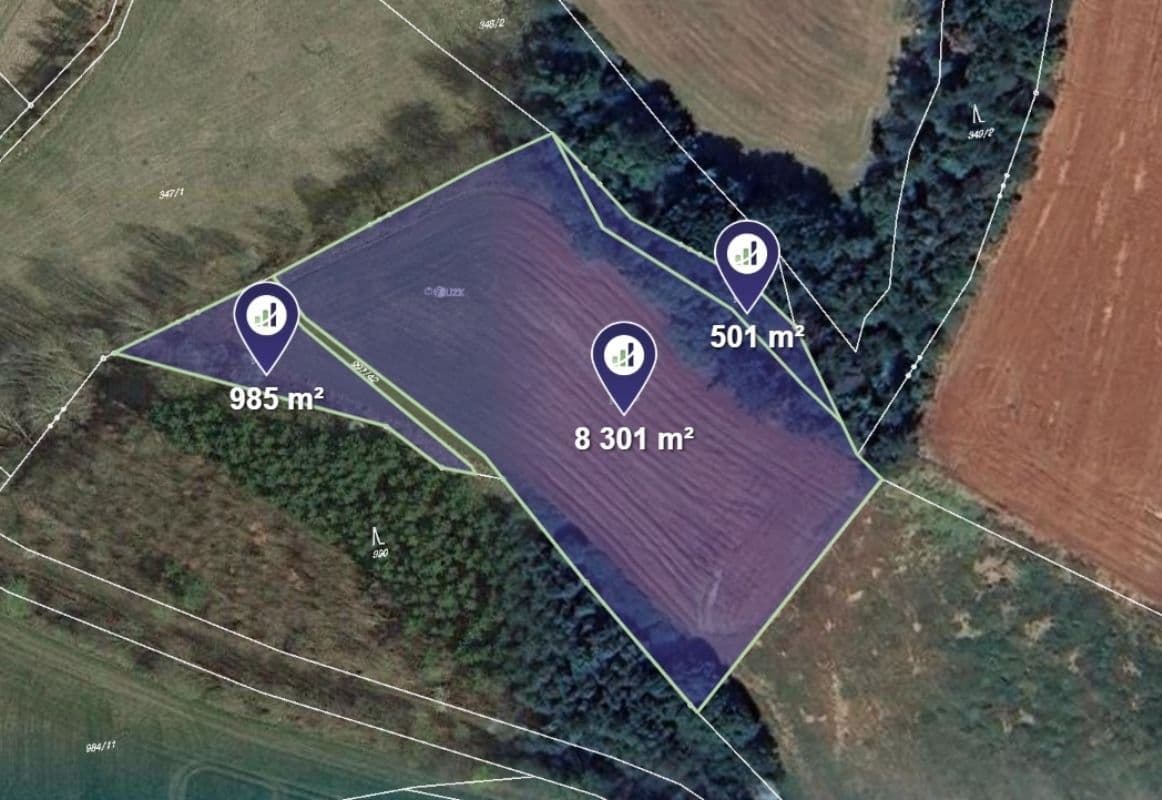 plot for sale, 1,223 m², Netvořice, Středočeský Region plot for sale, 1,223 m², Netvořice, Středočeský Region
