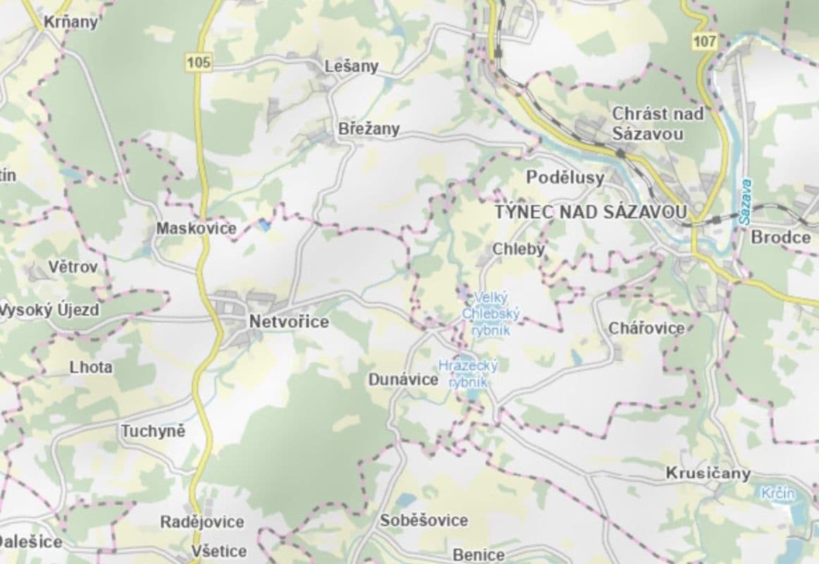 plot for sale, 1,223 m², Netvořice, Středočeský Region plot for sale, 1,223 m², Netvořice, Středočeský Region