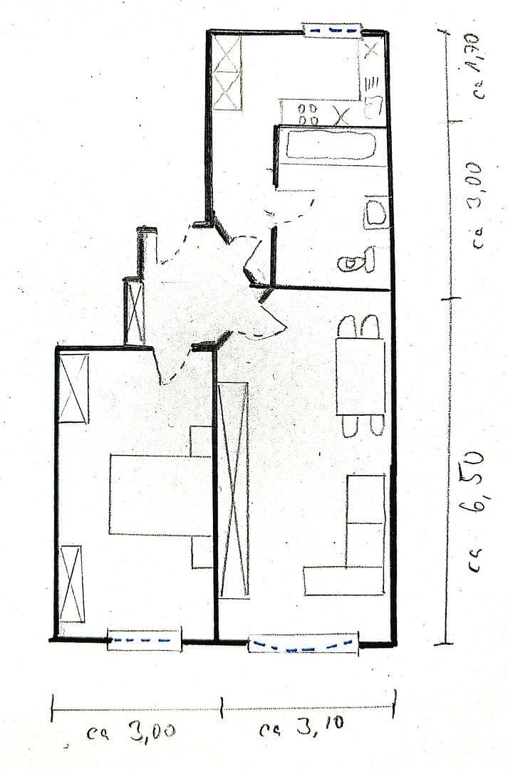 2 bedroom flat to rent, 55 m², Landwehrstr. 39, Hof, Bavaria 2 bedroom flat to rent, 55 m², Landwehrstr. 39, Hof, Bavaria