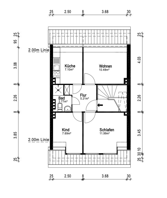 3 bedroom flat to rent, 46 m², Bremen, Bremen 3 bedroom flat to rent, 46 m², Bremen, Bremen