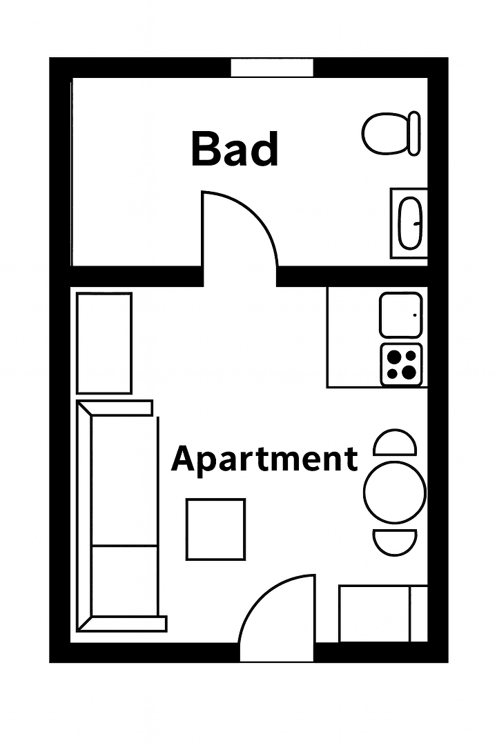 1 bedroom flat to rent, 17 m², Darmstadt, Hesse 1 bedroom flat to rent, 17 m², Darmstadt, Hesse