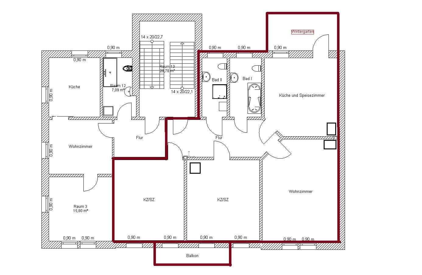 3 bedroom flat to rent, 136 m², Oststraße 17, Kamenz - Kamjenc, Saxony 3 bedroom flat to rent, 136 m², Oststraße 17, Kamenz - Kamjenc, Saxony
