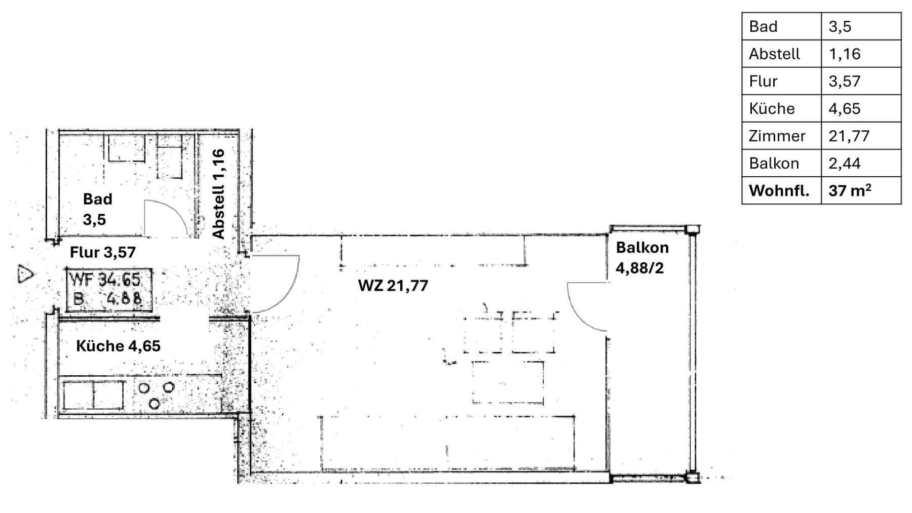 1 bedroom flat to rent, 37 m², Rümannstr. 59, München, Bavaria 1 bedroom flat to rent, 37 m², Rümannstr. 59, München, Bavaria