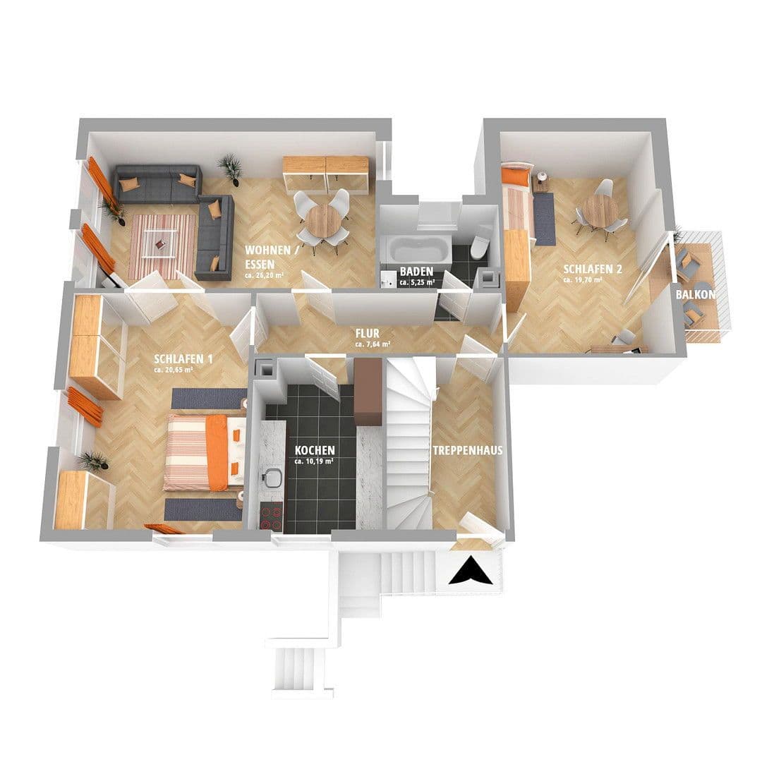 2 bedroom with open-plan kitchen flat for sale, 92 m², Leonberg, Baden-Württemberg 2 bedroom with open-plan kitchen flat for sale, 92 m², Leonberg, Baden-Württemberg