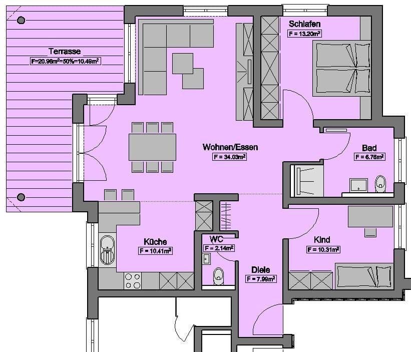 2 bedroom with open-plan kitchen flat to rent, 96 m², Horb am Neckar, Baden-Württemberg 2 bedroom with open-plan kitchen flat to rent, 96 m², Horb am Neckar, Baden-Württemberg