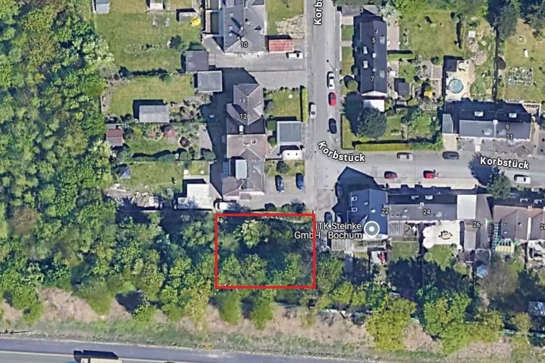 plot for sale, 660 m², Korbstück 18, Bochum, North Rhine-Westphalia plot for sale, 660 m², Korbstück 18, Bochum, North Rhine-Westphalia