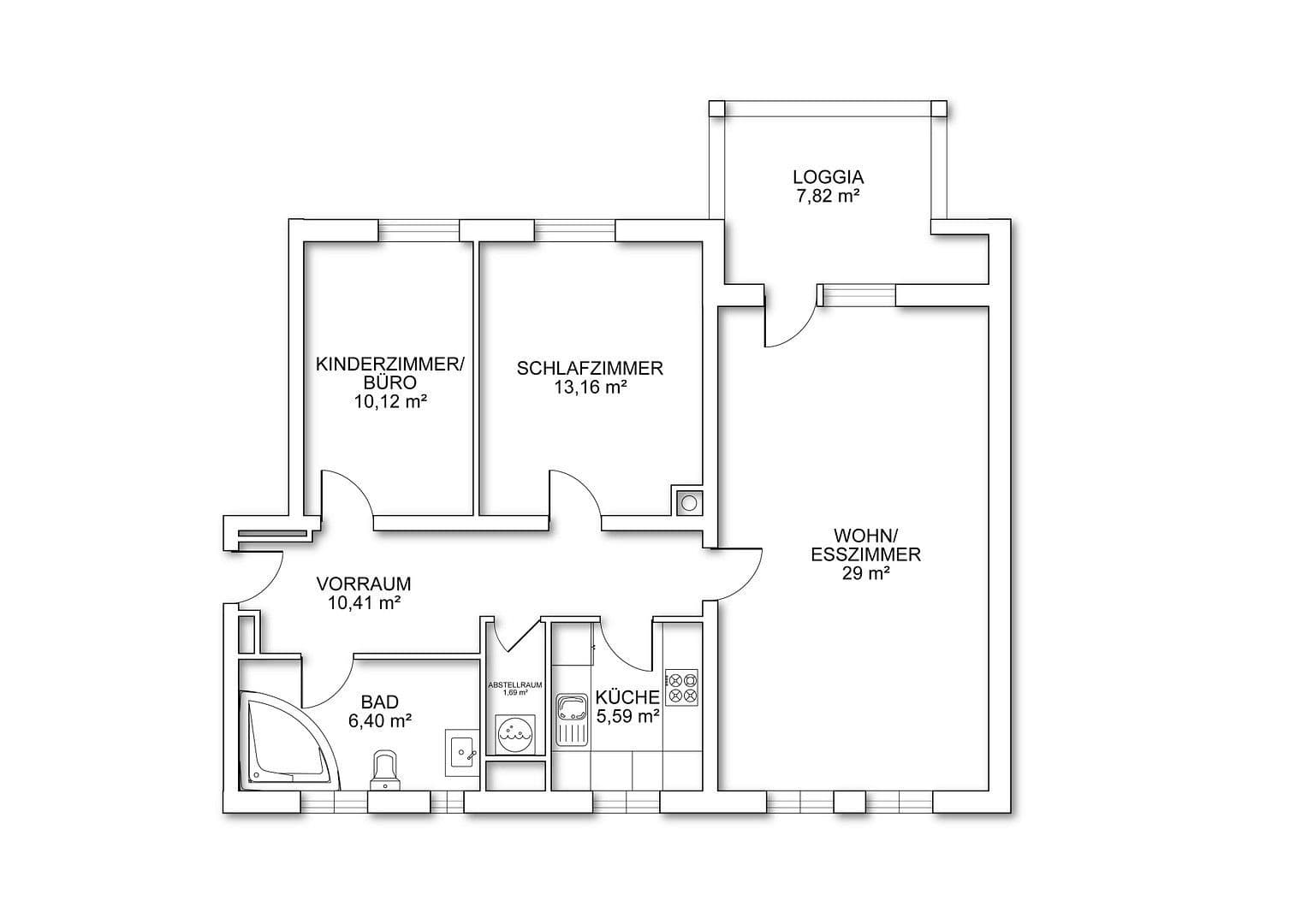 3 bedroom flat for sale, 76 m², Steinbauerweg 6, Leonding, Upper Austria 3 bedroom flat for sale, 76 m², Steinbauerweg 6, Leonding, Upper Austria