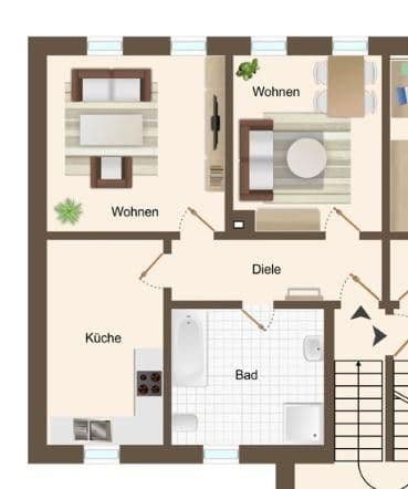 2 bedroom flat to rent, 57 m², Leipzig, Saxony 2 bedroom flat to rent, 57 m², Leipzig, Saxony