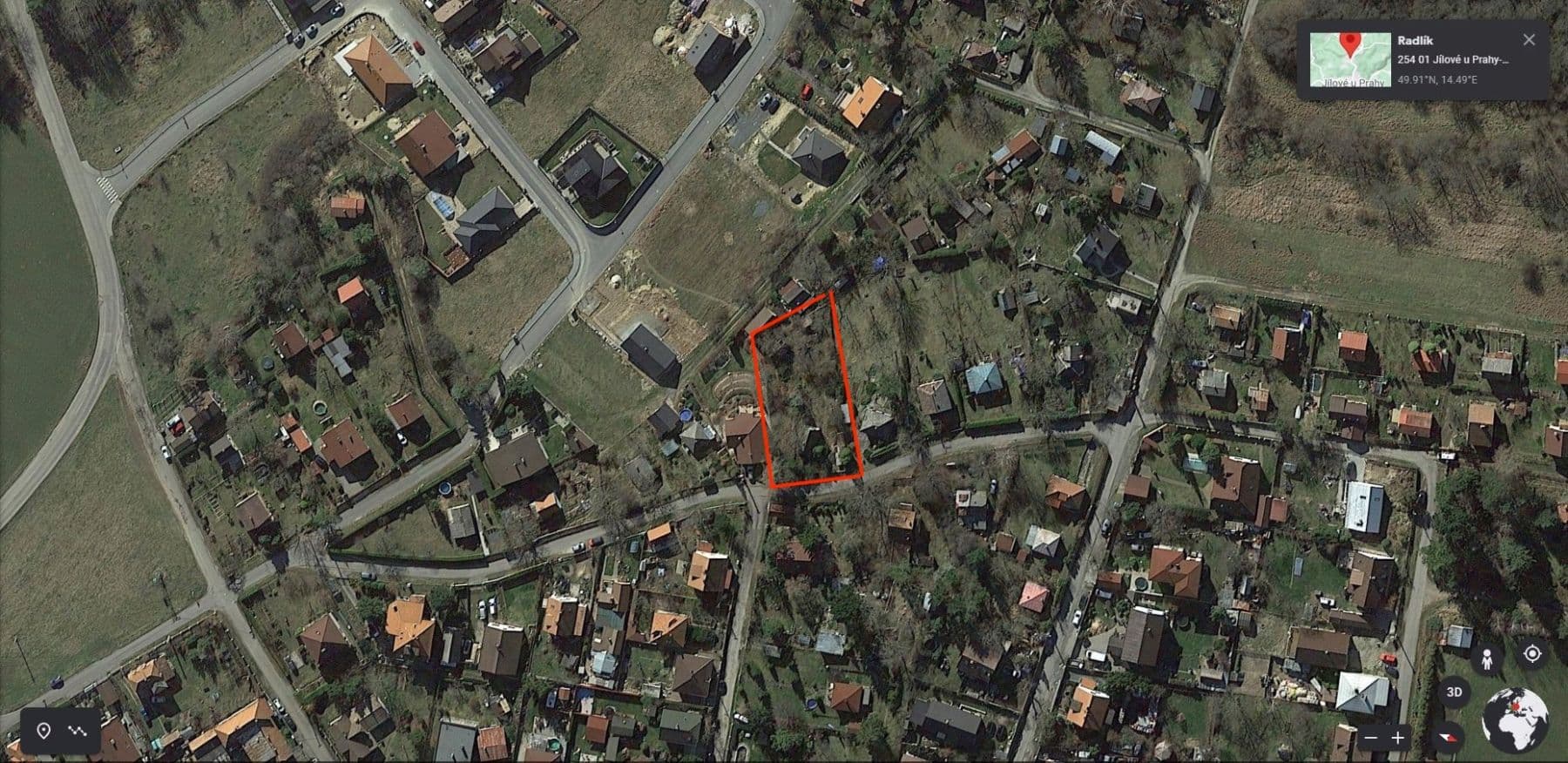 plot for sale, 1,016 m², Vlnitá, Jílové u Prahy, Středočeský Region plot for sale, 1,016 m², Vlnitá, Jílové u Prahy, Středočeský Region