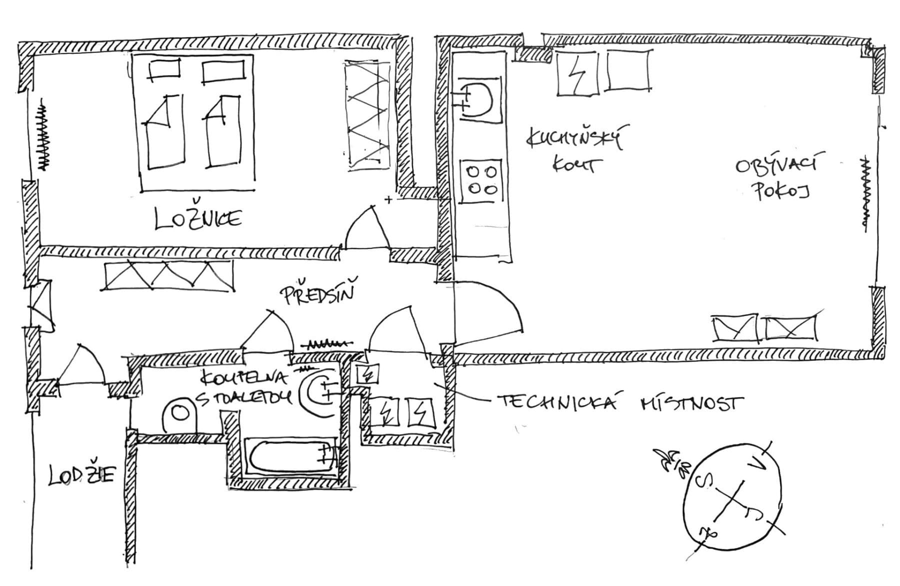 1 bedroom with open-plan kitchen flat to rent, 52 m², Za Zelenou Liškou, Prague, Prague 1 bedroom with open-plan kitchen flat to rent, 52 m², Za Zelenou Liškou, Prague, Prague
