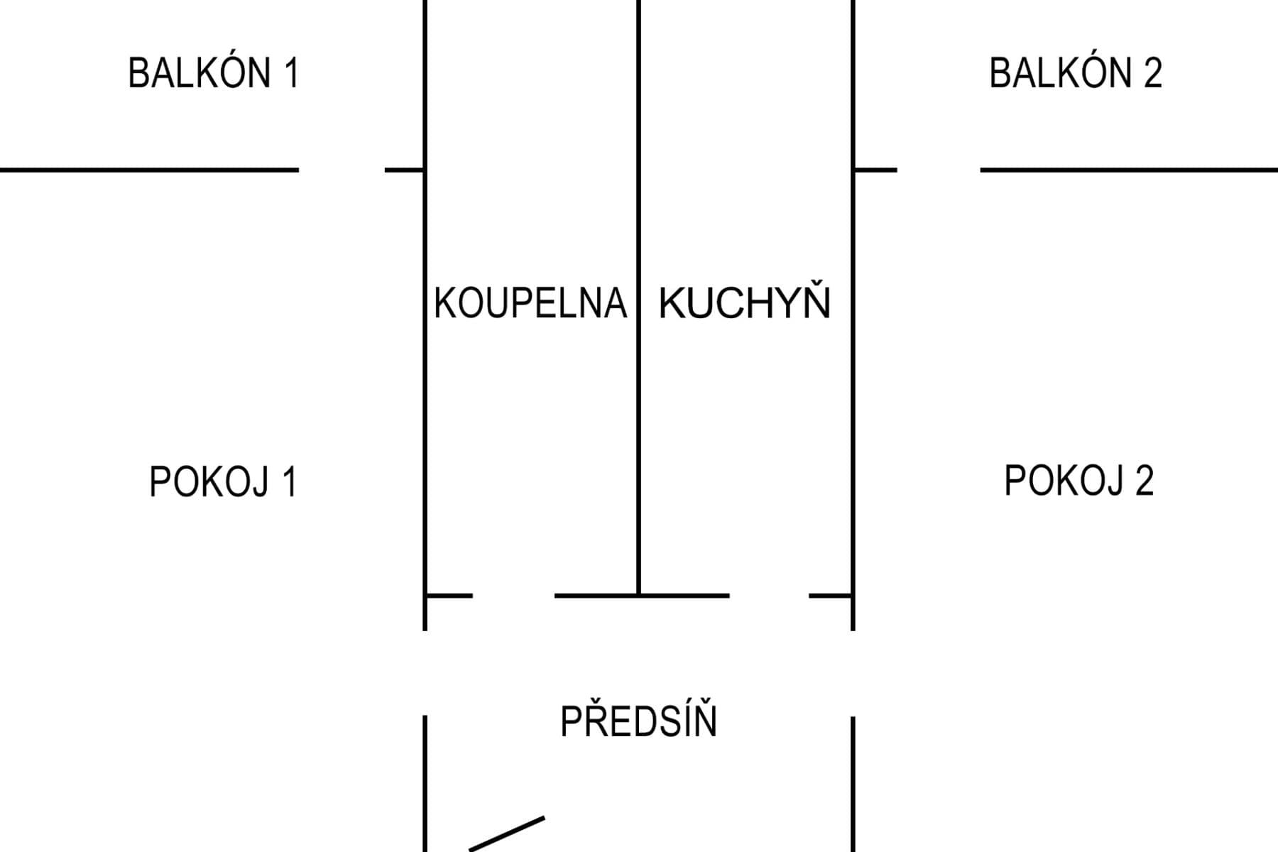 2 bedroom flat for sale, 48 m², Jižní, Česká Lípa, Liberecký Region 2 bedroom flat for sale, 48 m², Jižní, Česká Lípa, Liberecký Region