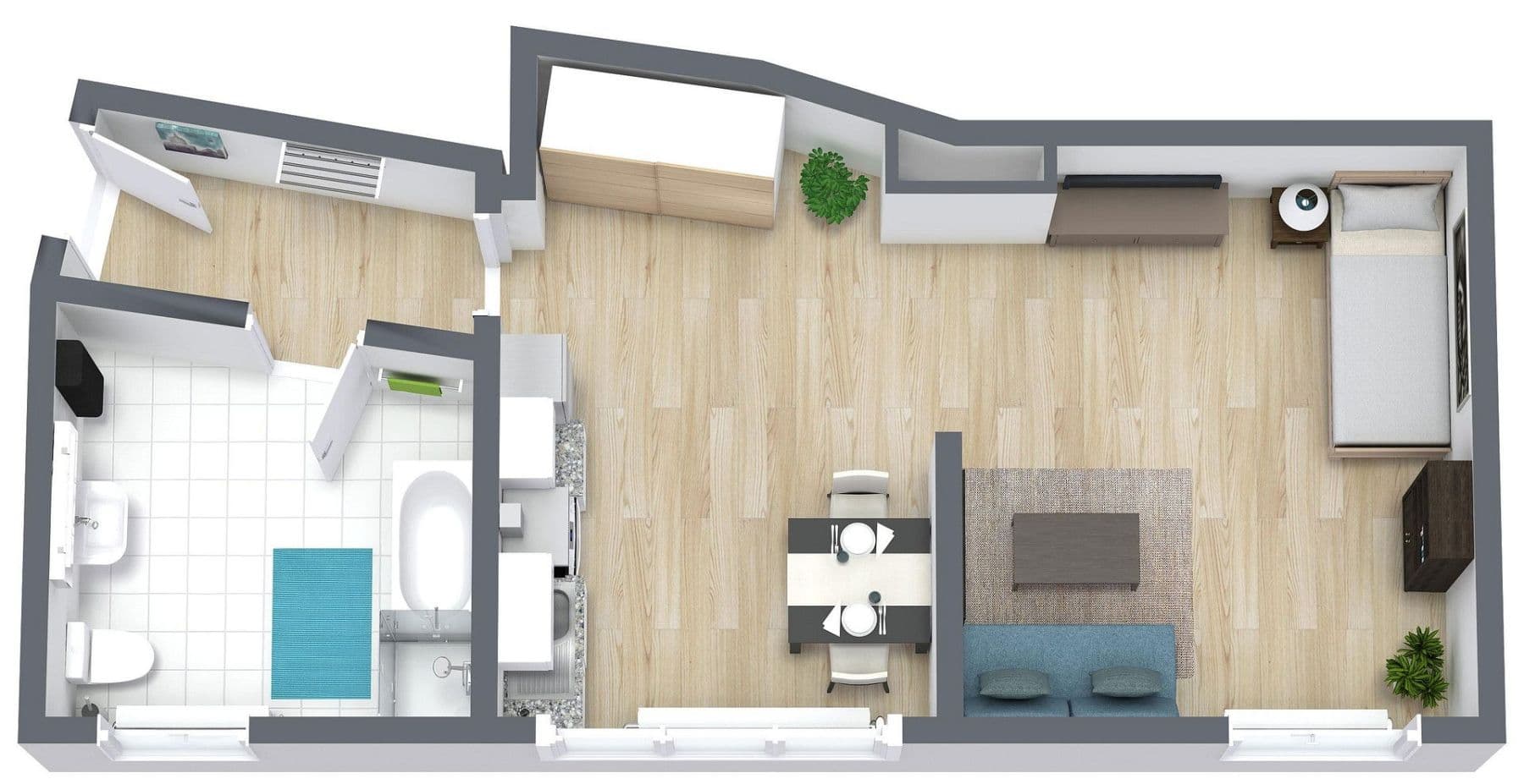 Studio flat to rent, 44 m², Castrop-Rauxel, North Rhine-Westphalia Studio flat to rent, 44 m², Castrop-Rauxel, North Rhine-Westphalia