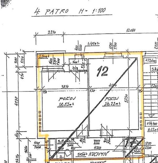 1 bedroom with open-plan kitchen flat for sale, 55 m², Drahobejlova, Prague, Prague 1 bedroom with open-plan kitchen flat for sale, 55 m², Drahobejlova, Prague, Prague