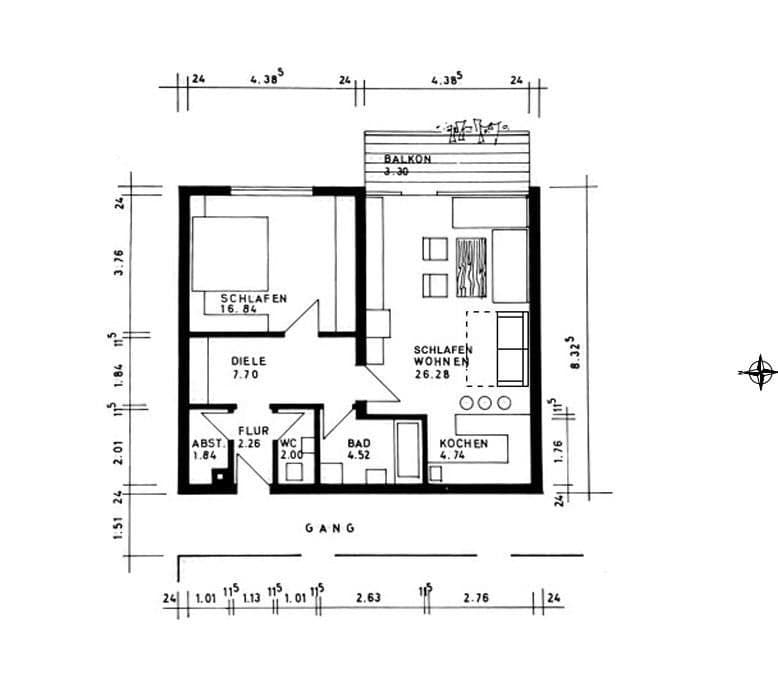 1 bedroom with open-plan kitchen flat to rent, 68 m², Bad Rappenau, Baden-Württemberg 1 bedroom with open-plan kitchen flat to rent, 68 m², Bad Rappenau, Baden-Württemberg