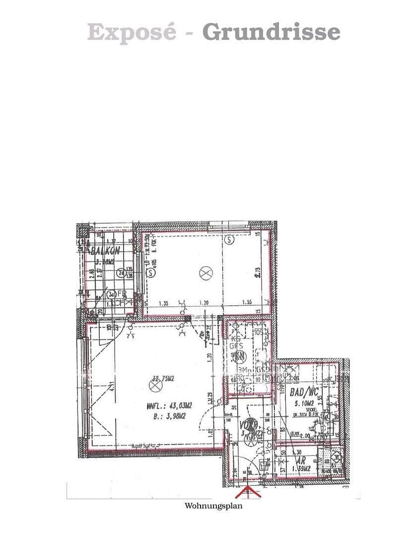 2 bedroom flat to rent, 47 m², Kratochwjlestraße, Wien, Vienna 2 bedroom flat to rent, 47 m², Kratochwjlestraße, Wien, Vienna