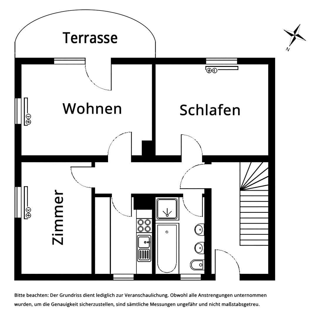 3 bedroom flat to rent, 65 m², Tübingen, Baden-Württemberg 3 bedroom flat to rent, 65 m², Tübingen, Baden-Württemberg