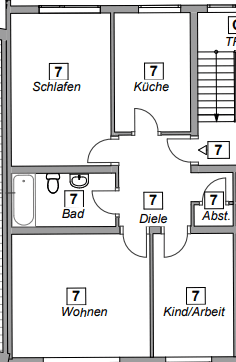 3 bedroom flat to rent, 70 m², Leimbacher Straße 50, Wuppertal, North Rhine-Westphalia 3 bedroom flat to rent, 70 m², Leimbacher Straße 50, Wuppertal, North Rhine-Westphalia