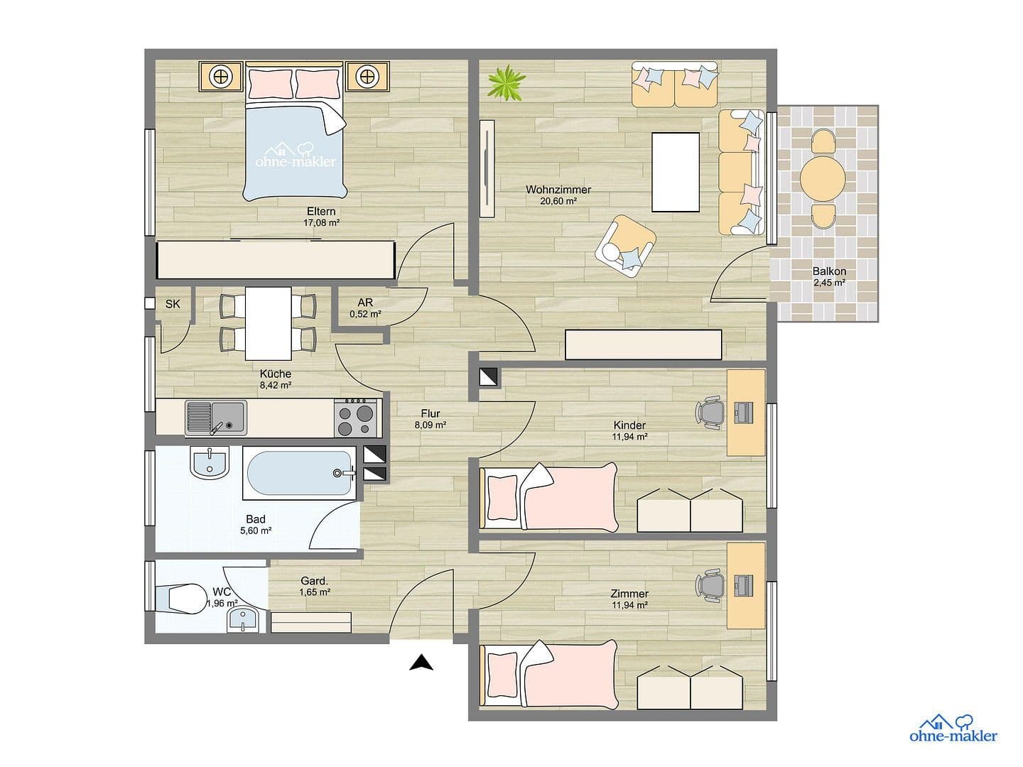 4 bedroom flat for sale, 89 m², Frankfurt am Main, Hesse 4 bedroom flat for sale, 89 m², Frankfurt am Main, Hesse