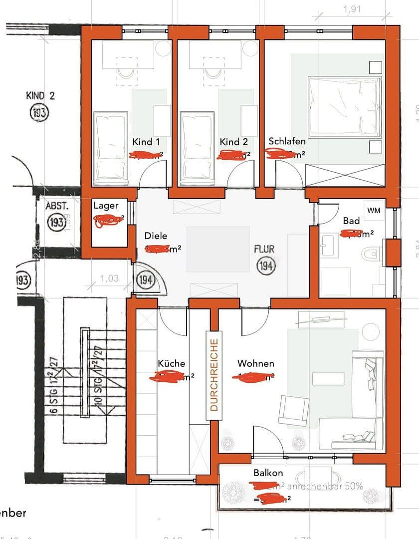 4 bedroom flat to rent, 89 m², Tristanstraße 3, Germering, Bavaria 4 bedroom flat to rent, 89 m², Tristanstraße 3, Germering, Bavaria
