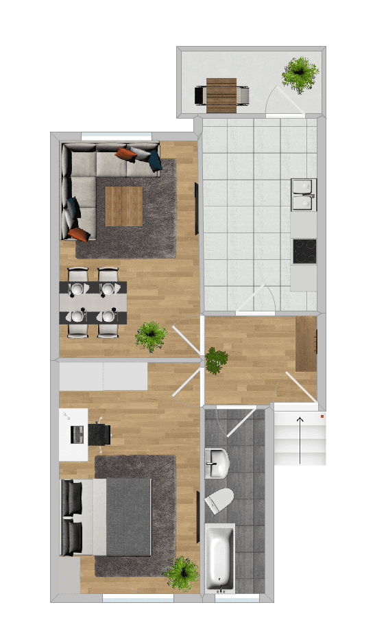 2 bedroom flat to rent, 64 m², Ottostraße 32, Hildesheim, Lower Saxony 2 bedroom flat to rent, 64 m², Ottostraße 32, Hildesheim, Lower Saxony