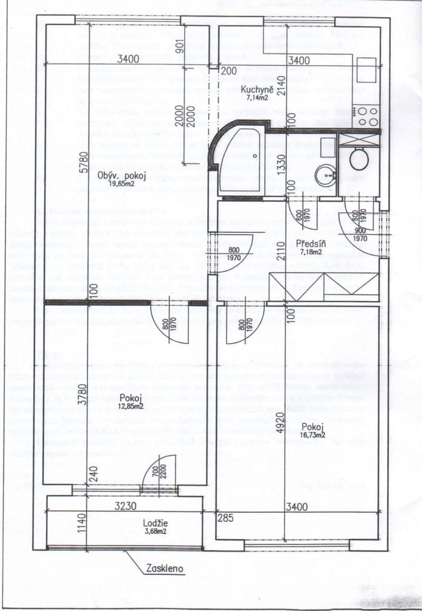 2 bedroom with open-plan kitchen flat to rent, 71 m², Na Petřinách, Prague, Prague 2 bedroom with open-plan kitchen flat to rent, 71 m², Na Petřinách, Prague, Prague