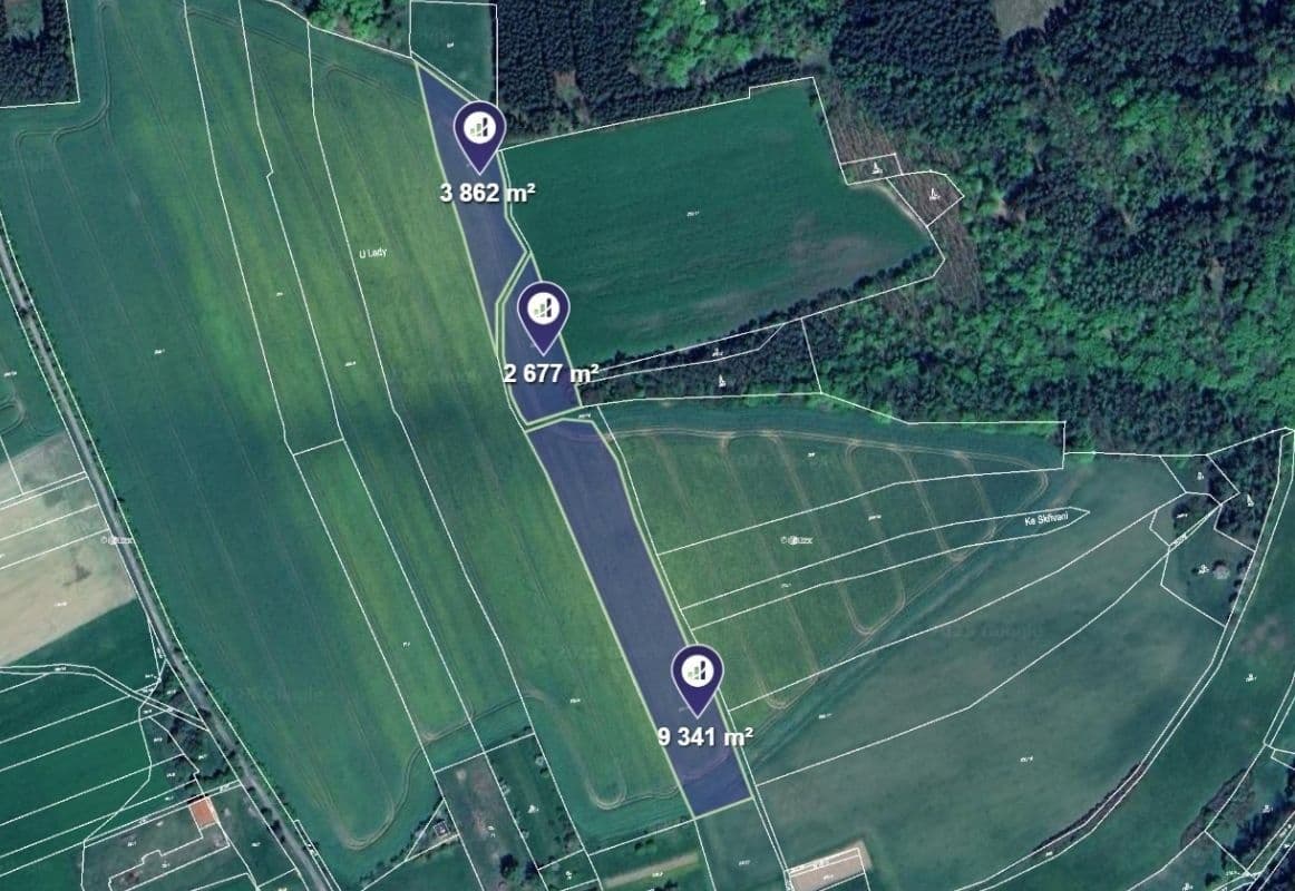 plot for sale, 15,880 m², Hřebečníky, Středočeský Region plot for sale, 15,880 m², Hřebečníky, Středočeský Region
