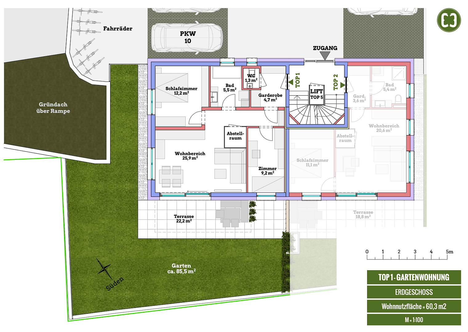 3 bedroom flat for sale, 61 m², Schusterweg, Hallwang, Salzburg 3 bedroom flat for sale, 61 m², Schusterweg, Hallwang, Salzburg