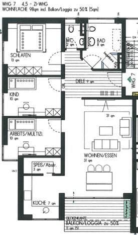 3 bedroom with open-plan kitchen flat to rent, 98 m², Lauchheim, Baden-Württemberg 3 bedroom with open-plan kitchen flat to rent, 98 m², Lauchheim, Baden-Württemberg