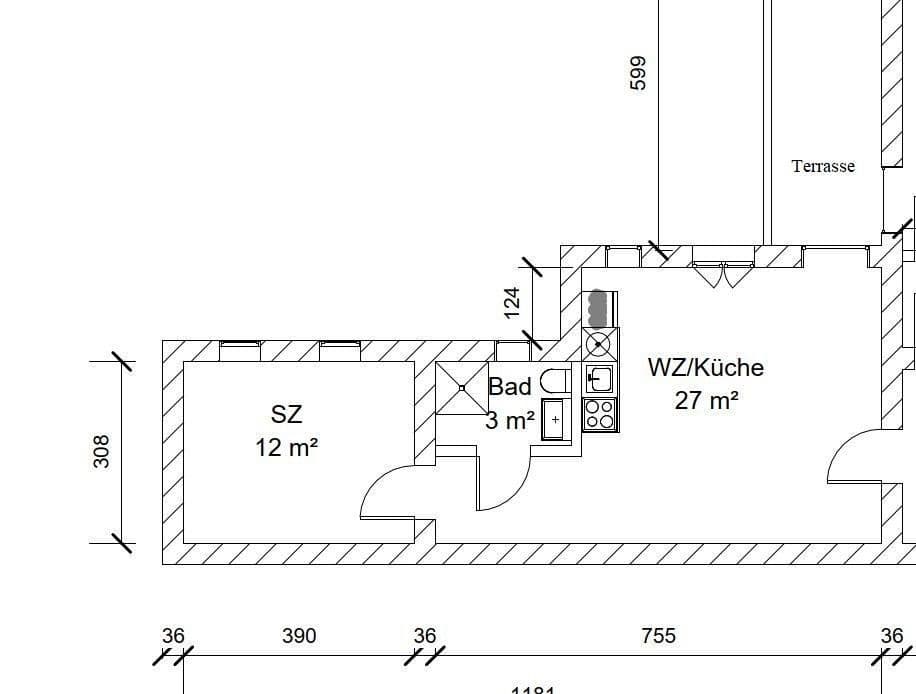 2 bedroom flat to rent, 44 m², Moritzstraße 68, Wiesbaden, Hesse 2 bedroom flat to rent, 44 m², Moritzstraße 68, Wiesbaden, Hesse