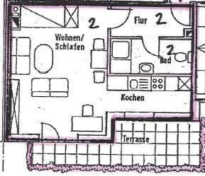 1 bedroom flat to rent, 44 m², Hinter der Saline 10, Lüneburg, Lower Saxony 1 bedroom flat to rent, 44 m², Hinter der Saline 10, Lüneburg, Lower Saxony