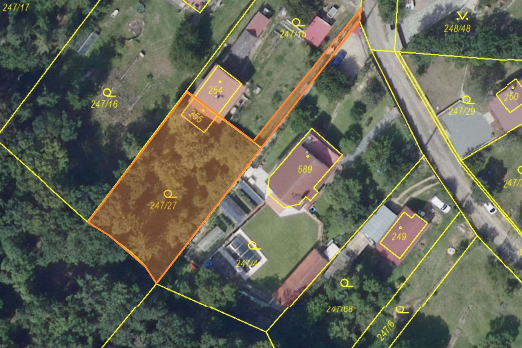 recreational property for sale, 614 m², Ke Lhotě, Dolní Břežany, Středočeský Region recreational property for sale, 614 m², Ke Lhotě, Dolní Břežany, Středočeský Region