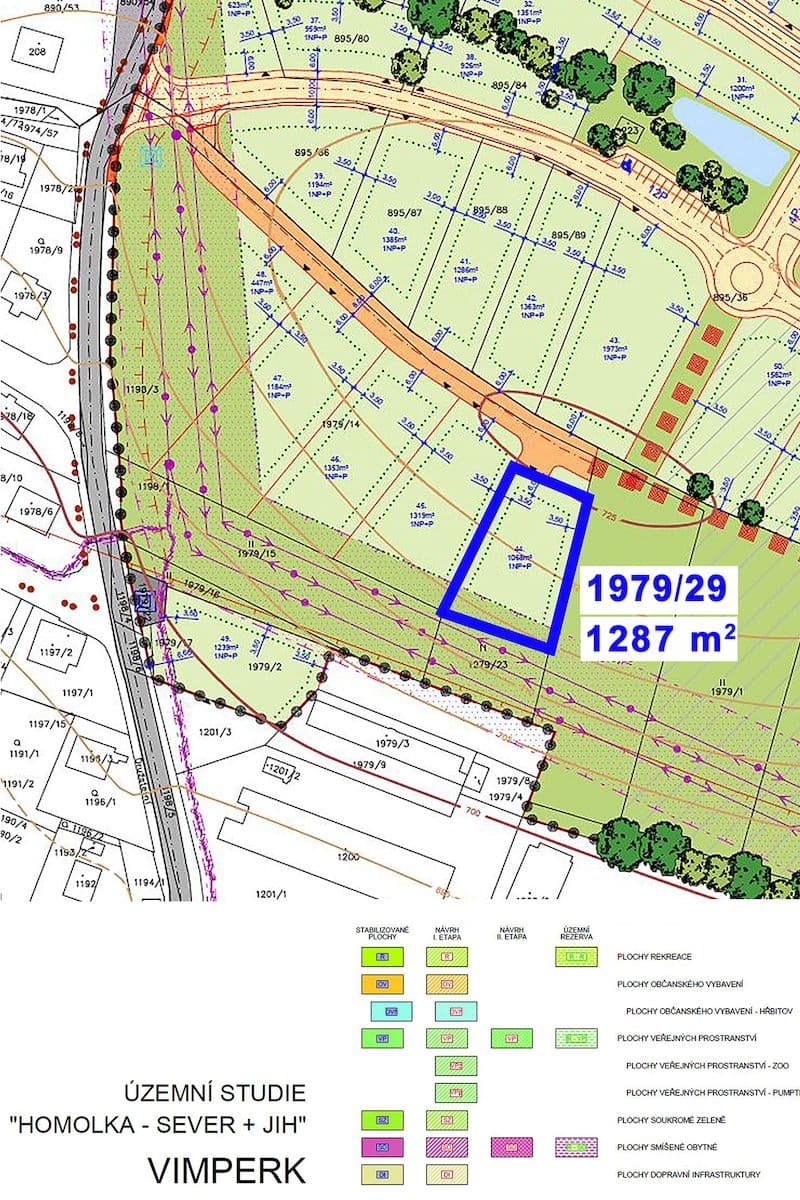 plot for sale, 1,287 m², Vimperk, Jihočeský Region plot for sale, 1,287 m², Vimperk, Jihočeský Region