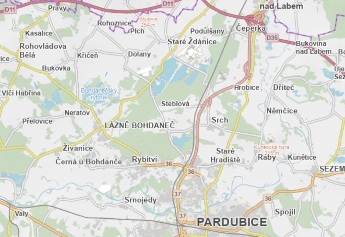 plot for sale, 1,671 m², Lázně Bohdaneč, Pardubický Region plot for sale, 1,671 m², Lázně Bohdaneč, Pardubický Region