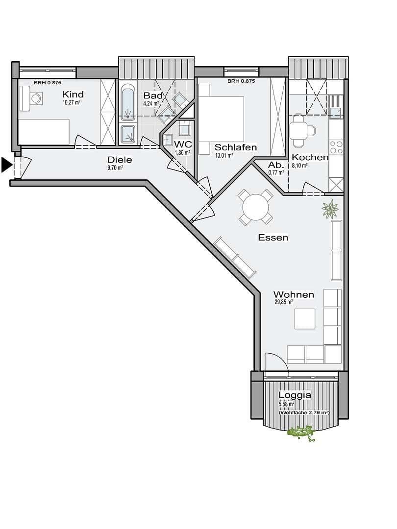 2 bedroom with open-plan kitchen flat to rent, 81 m², Sterkrader Straße 248, Dinslaken, North Rhine-Westphalia 2 bedroom with open-plan kitchen flat to rent, 81 m², Sterkrader Straße 248, Dinslaken, North Rhine-Westphalia