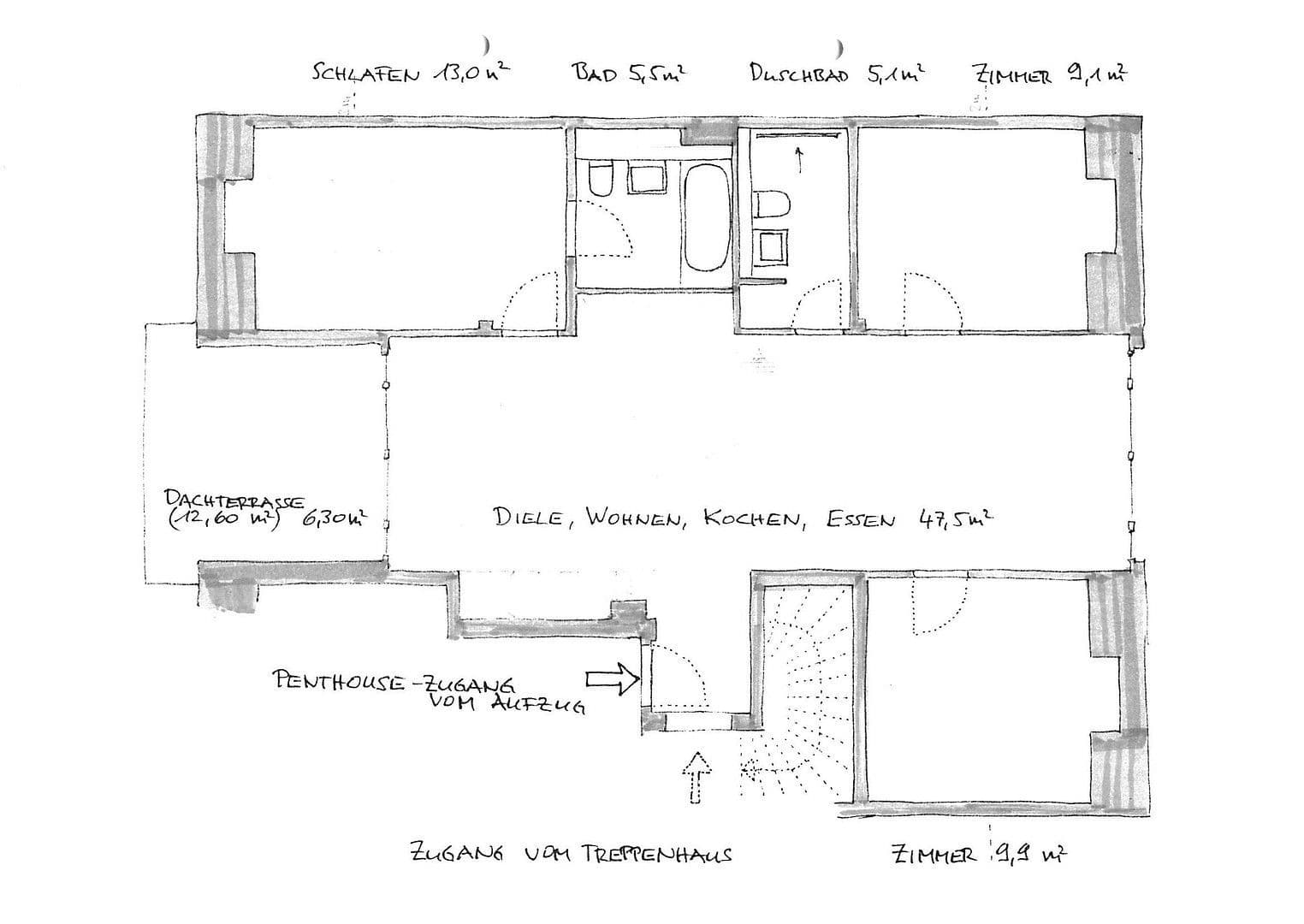 4 bedroom flat to rent, 103 m², Bunzlauer Str.8, München, Bavaria 4 bedroom flat to rent, 103 m², Bunzlauer Str.8, München, Bavaria