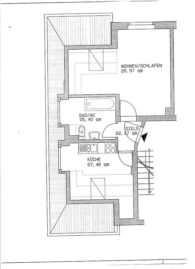 Studio flat to rent, 37 m², Nöthnitzer Straße 36, Dresden, Saxony Studio flat to rent, 37 m², Nöthnitzer Straße 36, Dresden, Saxony