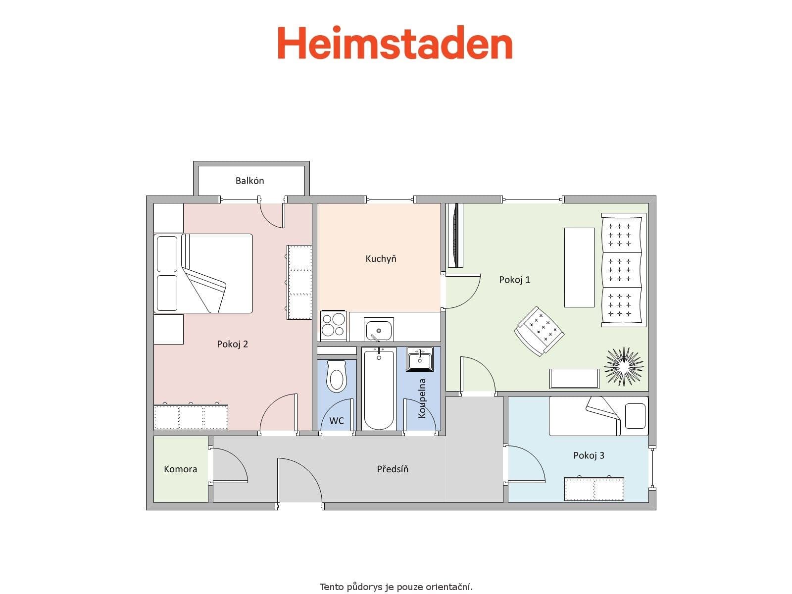 3 bedroom flat to rent, 71 m², Československé armády, Frýdek-Místek, Moravskoslezský Region 3 bedroom flat to rent, 71 m², Československé armády, Frýdek-Místek, Moravskoslezský Region