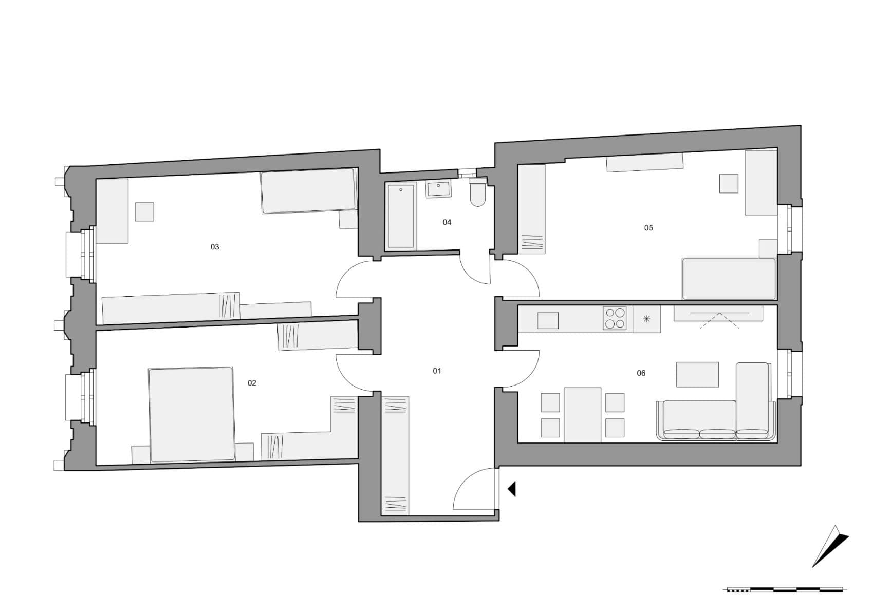 3 bedroom flat for sale, 95 m², Horní, Prague, Prague 3 bedroom flat for sale, 95 m², Horní, Prague, Prague