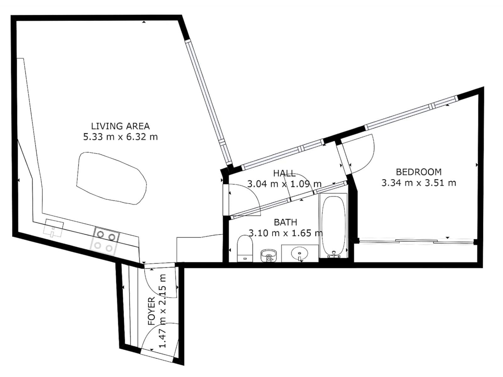 flat to rent, 57 m², Komunardů, Prague, Prague flat to rent, 57 m², Komunardů, Prague, Prague