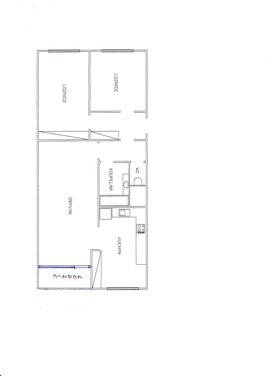 2 bedroom with open-plan kitchen flat to rent, 71 m², Kyselova, Prague, Prague 2 bedroom with open-plan kitchen flat to rent, 71 m², Kyselova, Prague, Prague